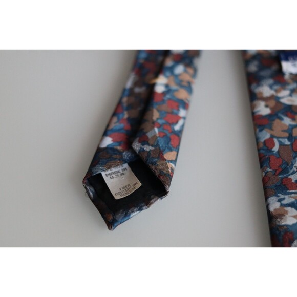 Oscar de la Renta Studio Men's Tie Abstract Painterly Print Multicolor 57”x4” N - Picture 9 of 9